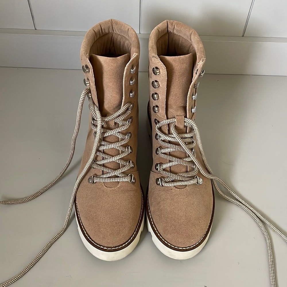Vici Tan Combat Boots